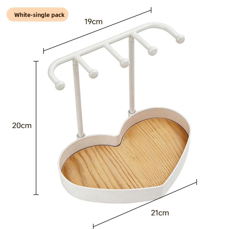 Simple Jewelry Box for Displaying Necklaces, Bracelets, Earrings and Rings. Hanging Rack for Organizing and Storing Jewelry on The Desktop.