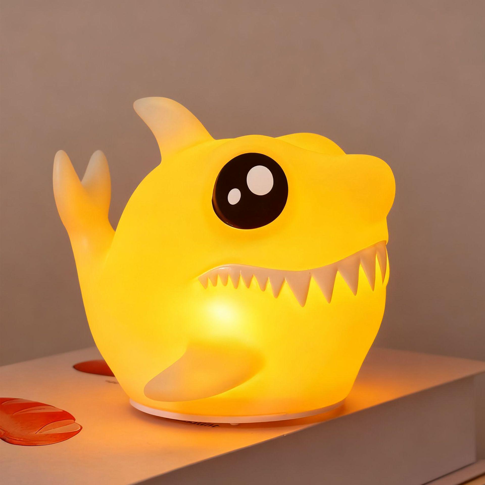 Rechargeable Shark Tap Night Light - Q Version Bedside Atmosphere Lamp 0.15W
