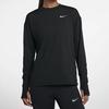 Nike Element Casual Sports Crew Neck Long Sleeve Running Sweatshirt Women Tops Black 928742-010