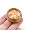 3Pcs 1/12 Scale Mini Simulation Steamer Basket Pan Fry Dumplings Roasted Wheat Model Dollhouse Kitchen Decoration Toys