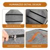 Spacious Foldable Travel Hat Organizers For Women With Heavy Duty Zippers And Reinforced Cardboard Base