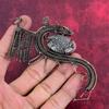 Stingray Coral Gemstone Pendant Copper Wire Wrapped Pendant Dragon Pendant Handmade Jewelry Unique Style Pendant Wire Wrap  Jewelry for Gift