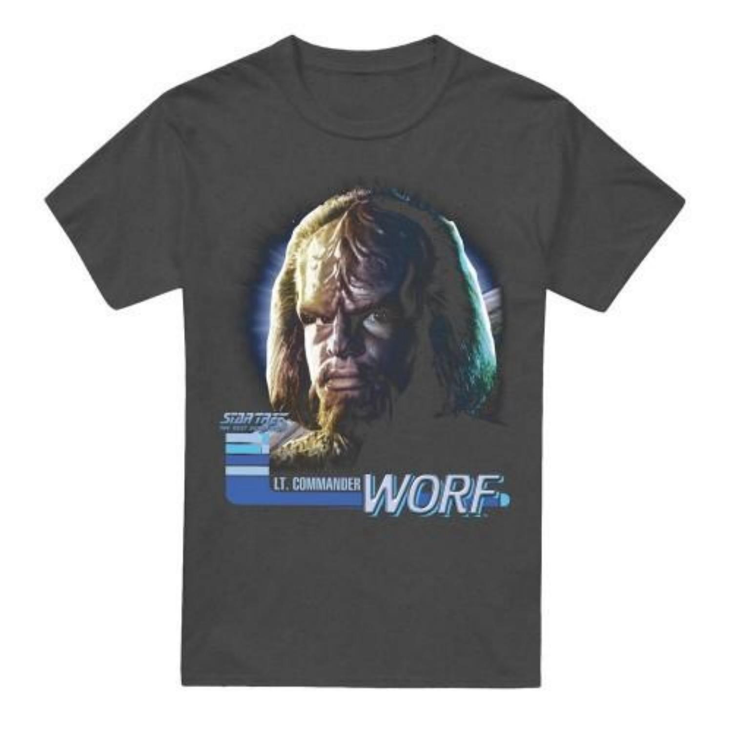 STAR TREK Unisex Adult The Next Generation Worf T-Shirt S