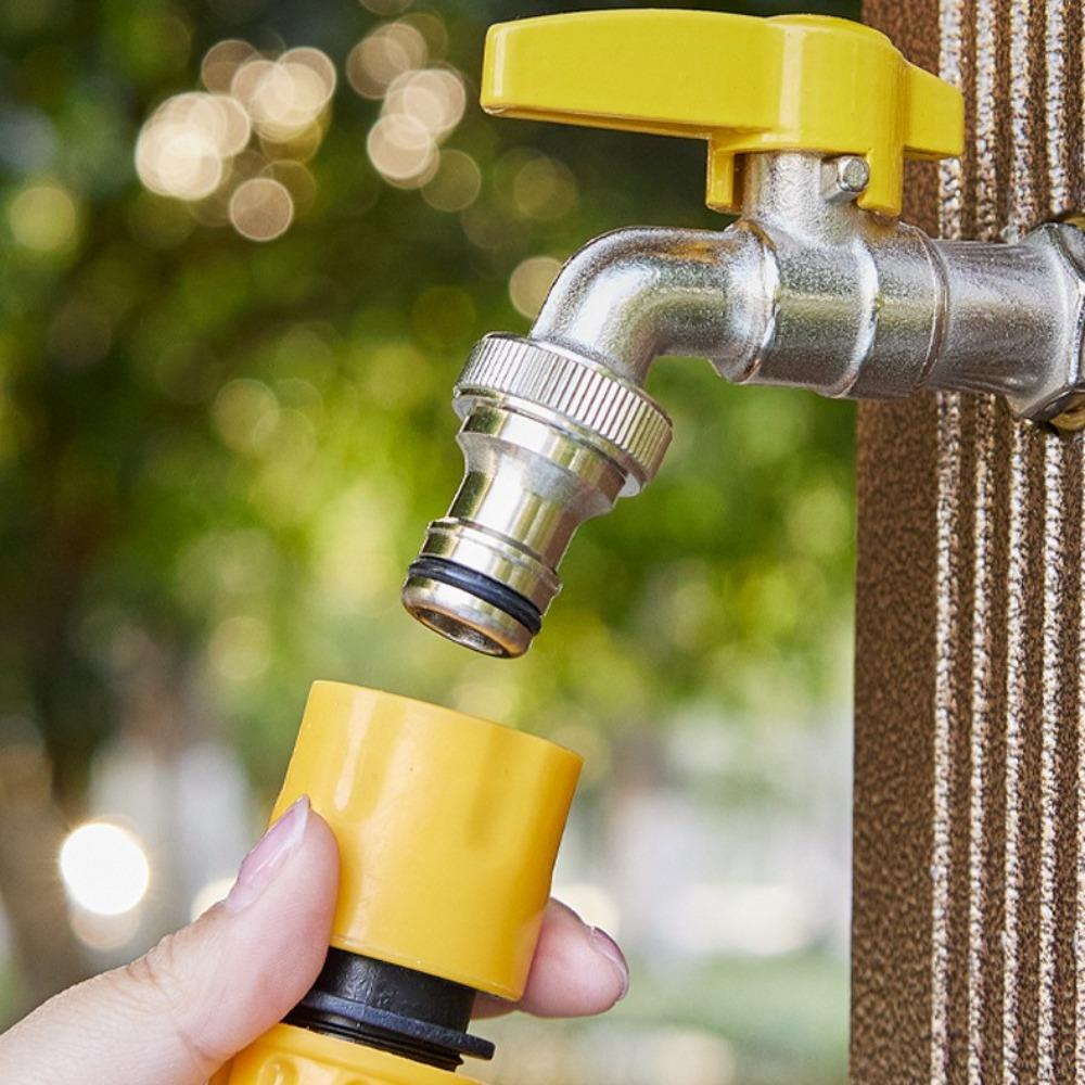 Brass Water Faucet Garden Tools 1/2" inside & outside Easy Turn On/Off Lever Handle Watering Supply Ball Valve