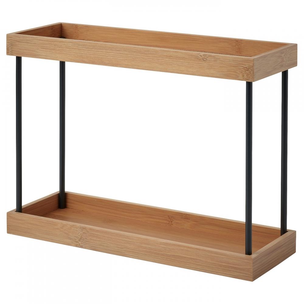 

Органайзер для кухонной столешницы IKEA Nålblekka, металл/бамбук, 38x13x28 см