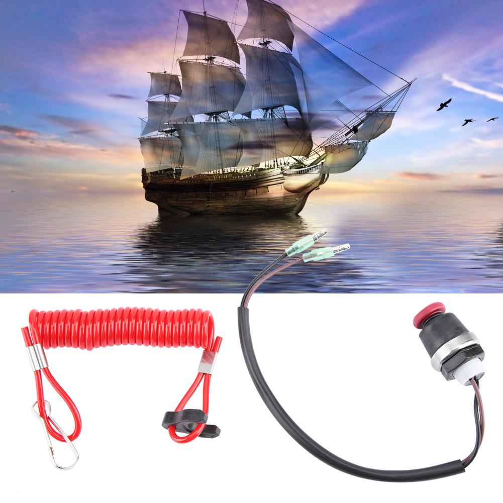 Outboard Engine Motor Kill Switch Safety Tether Cord for Marine Mercury Tohatsu