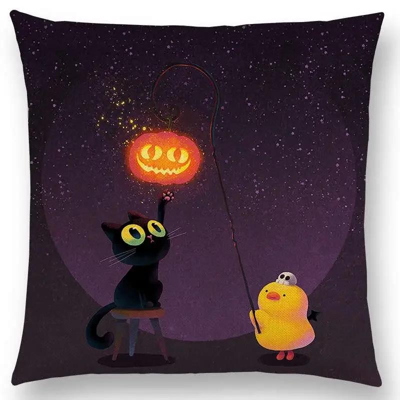 Neuer Eingang Bunt Traum Niedlich Cartoon Warm Erde Liebenswerte Tiere Leinen Kissenbezug Heimdekoration Auto Sofa Wurfkissenhülle