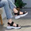 Velcro women's beach shoes summer new student muffin bottom casual sports platform sandals women