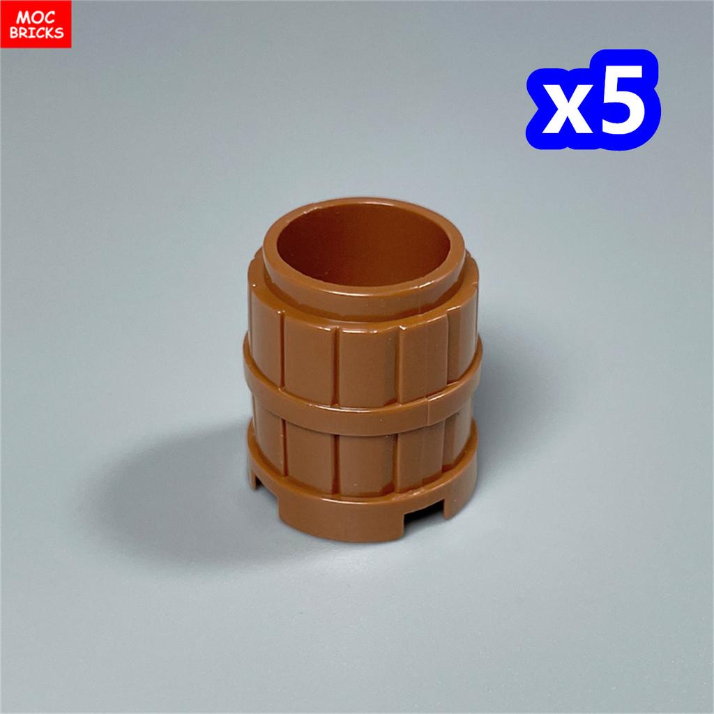 MOC Bricks Container Series Display Box Bucket Basin Pot Pack Basket Attachments Assembled Constructing Blocks Playthings Children Gift
