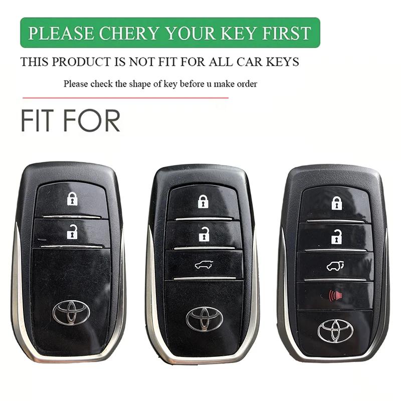 Car Key Cover Case For Toyota Hilux Yaris Corolla Rav4 Chr Revo Auris Innova Highlander Venza Fortune Key Holder