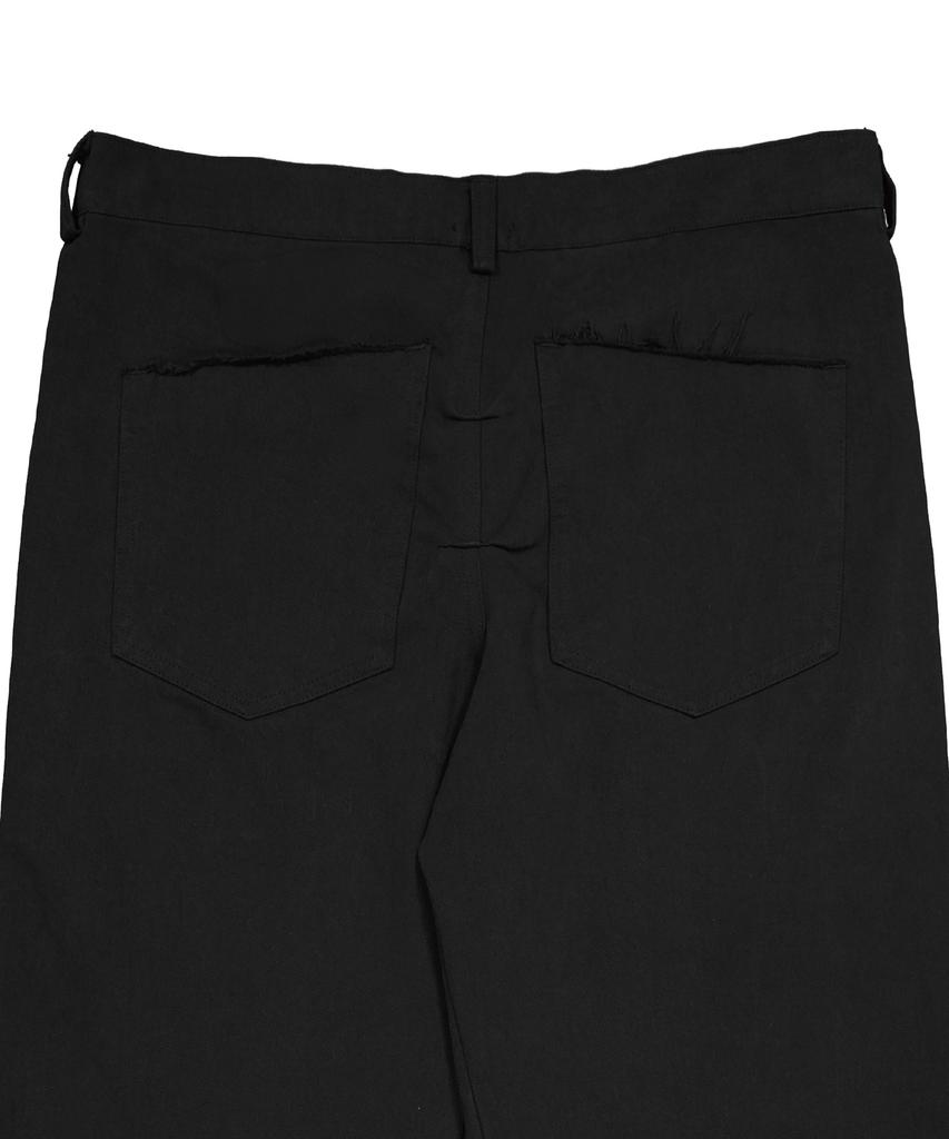 Laekeulopeu Cargo Flared Trousers - Black