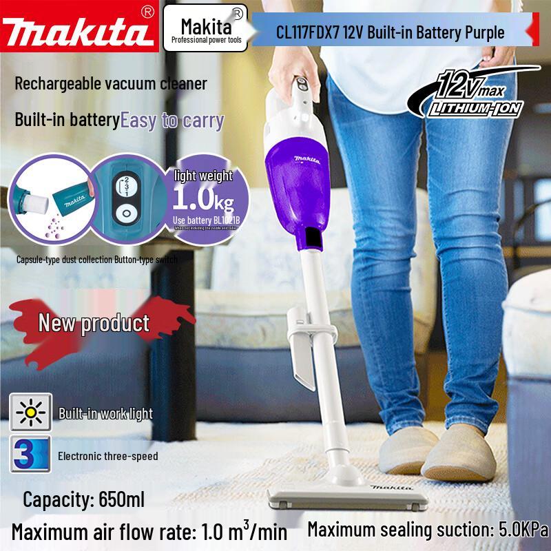 Makita CL117FDX 12V Cordless Handheld Vacuum Cleaner CN plug (adapter included)
