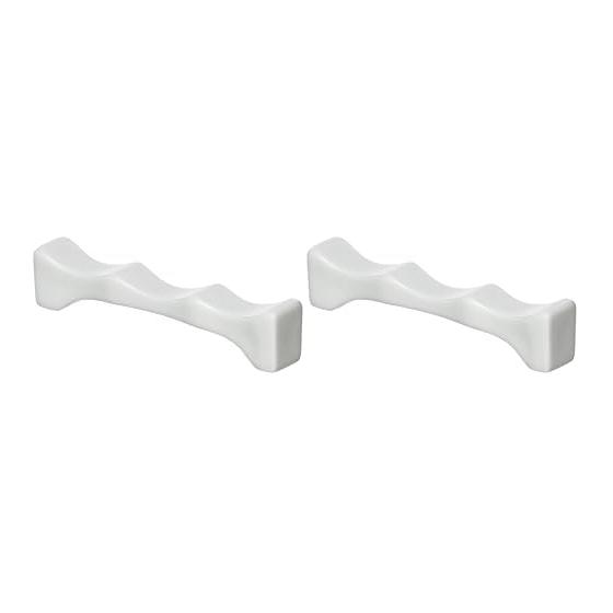 Koyo Pottery Triple Cutlery Rest, White Porcelain, Approx. W10 x D1.7 x H2.1cm, Japan