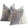 A95I-Pillowcase For Sofa Couch Bed 18 X 18-Inch Set Of 2 Throw Pillow Covers Chenille Patchwork Decorative Pillow Covers