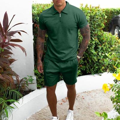 The New Men's Short-sleeved Shorts Casual Suit Is Popular In Europe Men's  Two-piece Set
