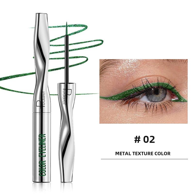 

Довготривала водонепроникна рідка підводка для очей Pudaier, кольорова підводка з тонким кінчиком для макіяжу очей, що не розмазується