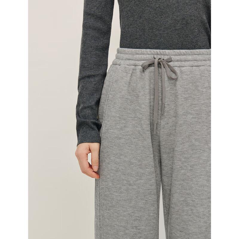 INMAN Women's Winter Elastic Waist Wide-Leg Straight Pants