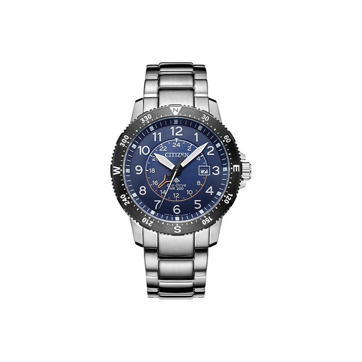 CITIZEN Ecology Drive Collection 200m Waterproof Light Powered Quartz Movement Stainless Steel Strap BJ7094-59L Regular Watch Box
