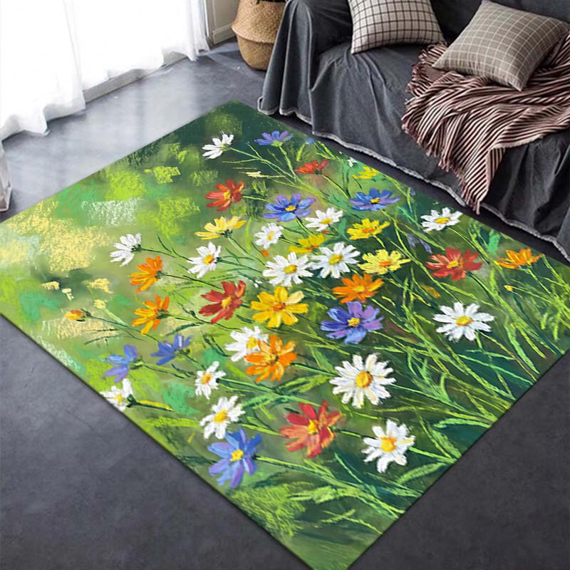 2025 New Healing Flower Carpet Rug for Living Room Bedroom Home Sofa Decoration,Kids play Non-slip Floor Mat