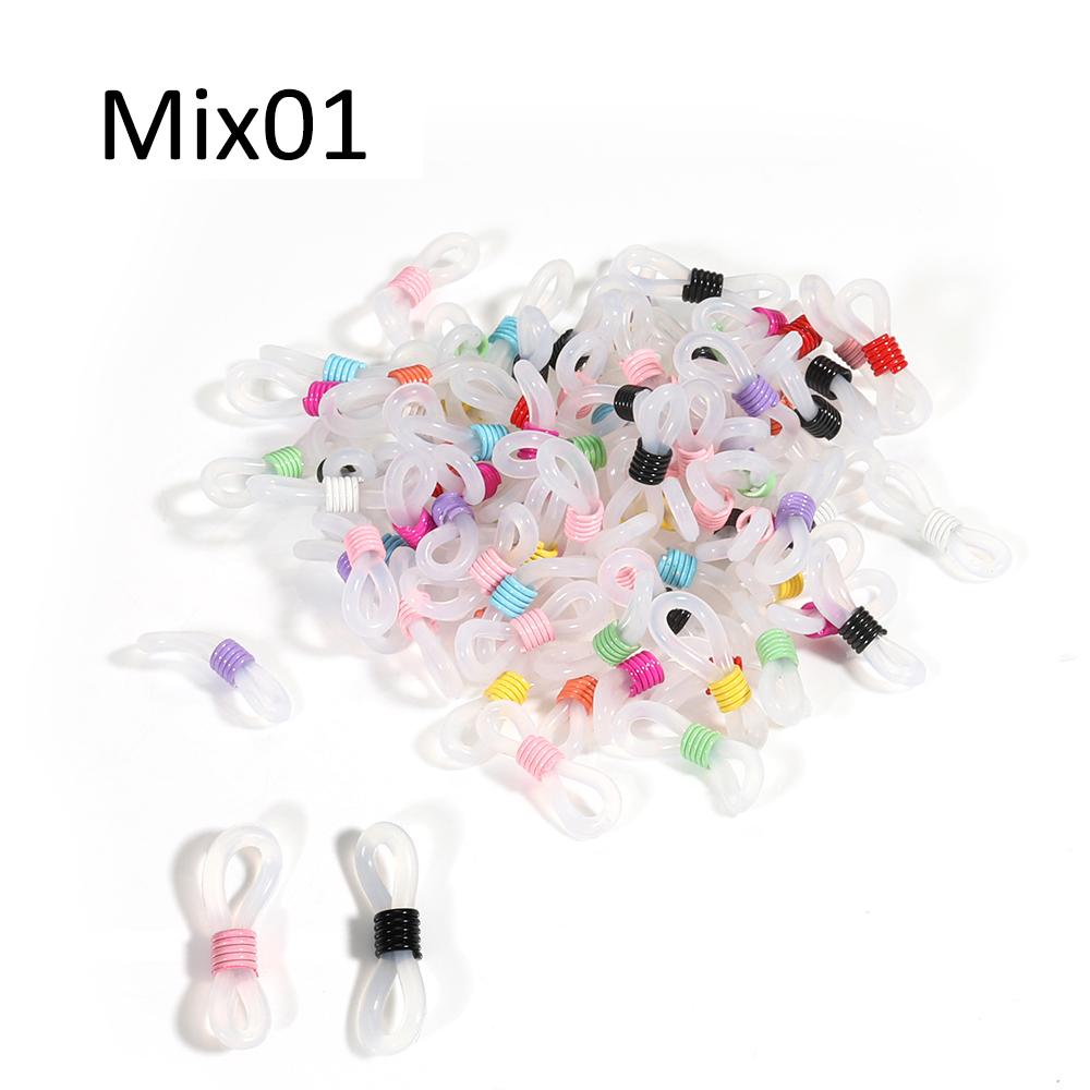 50pcs Eyeglasses Chain Rubber Connector Spectacle Frame Connector Retainer for Sunglasses Holder Chain Necklace Accessories