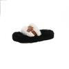 Popular fluffy slippers women's summer wear 2025 new spring and autumn cotton shoes go out thick-soled fluffy cotton slippers