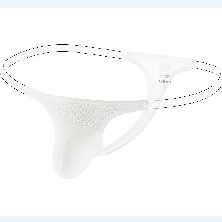 Men's Invisible Waistband Thong Bikini - Low Waist Tummy Thong Underwear