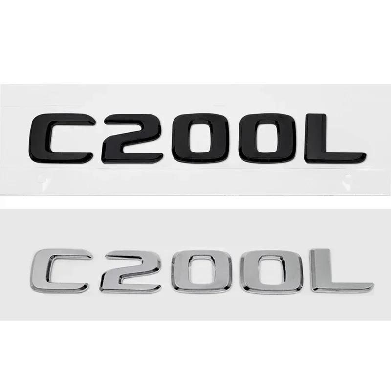 Car Sticker Modified Letter Number Trunk Emblem Badge Decal for Mercedes Benz C200L C220L C260L C300L C320L C Class Accessories