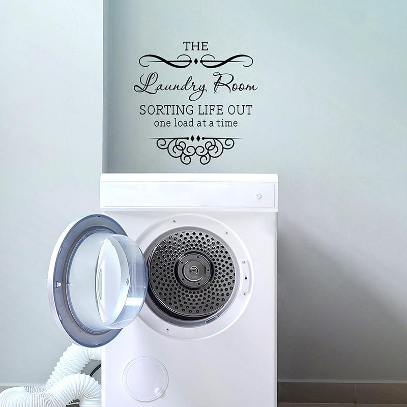 Laundry Room Decorative Wall Stickers Self-Adhesive Home Decor Can Remove Laundry Wall Stickers