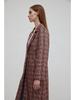 Manteau Épais Rétro à Carreaux Automne 2024 pour Femmes