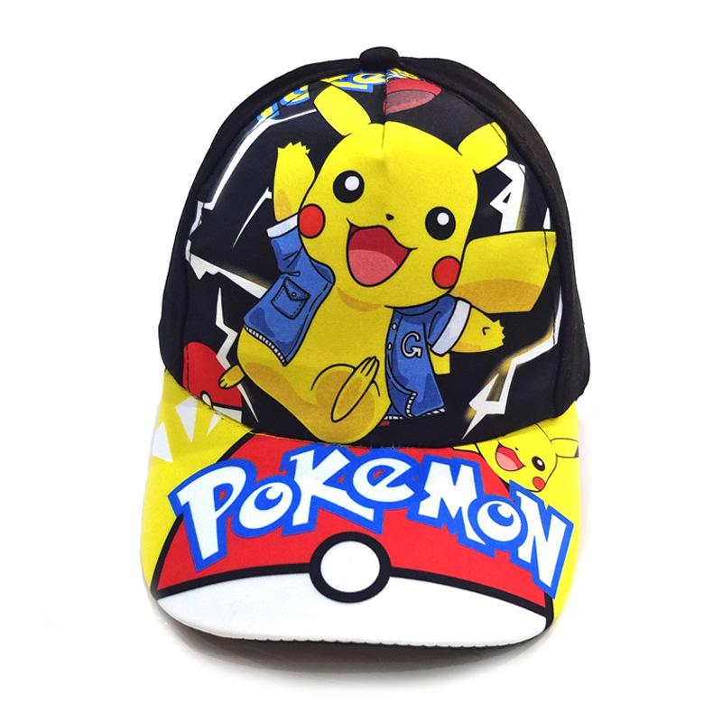 Cartoon  Baseball Cap Pikachu Hat Adjustable  Cosplay Hip Hop kids Girls Boys Anime Figure Toys children Gifts