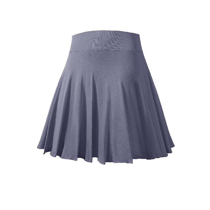 Neuer gefälschter zweiteiliger blendfreier plissierter Sport-Kurzrock, Badmintonrock, Fitness-Yoga-Kurzrock für Damen