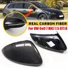 For VW GOLF 7 MK7 MK7.5 R GTI 2014- Real Carbon Fiber Car Replacement Rearview Side Mirror Wing Cover Cap Exterior Case Trim