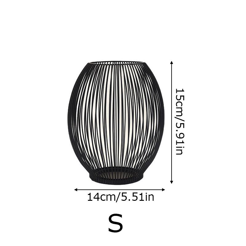 Iron Wire Bird Cage Candlestick Black Lantern Candelabra