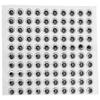100PCS Pack Fishing Lure Eye 9mm 3D Realistic Fishing Eyes for Making Fishing BaitSilver