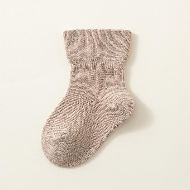 Kids Cotton Socks For Girl Boys Casual Solid Children's Socks For Baby Toddler Comfortable Soft Socks For Babies Spring Autumn
