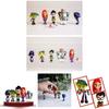 Lebhaftes Teen Titans Go Figurenset mit Robin Raven Beast Boy Starfire Sammlerstücken
