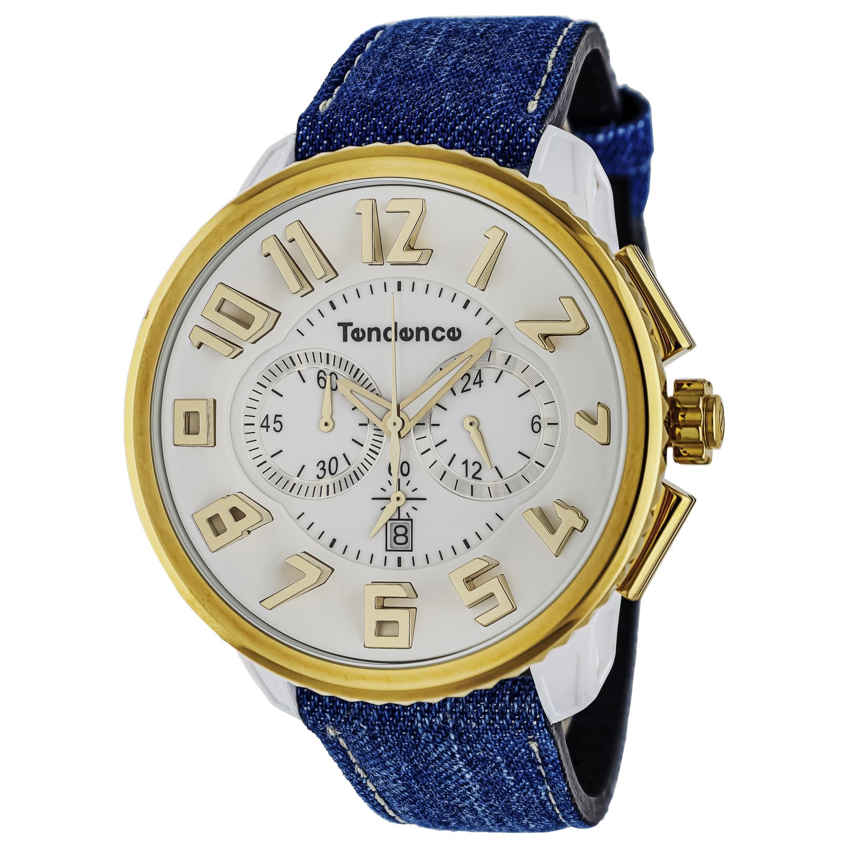 

Tendence Gulliver Round Chronograph Watch TY046019-DE-AM Blue [Parallel Import]