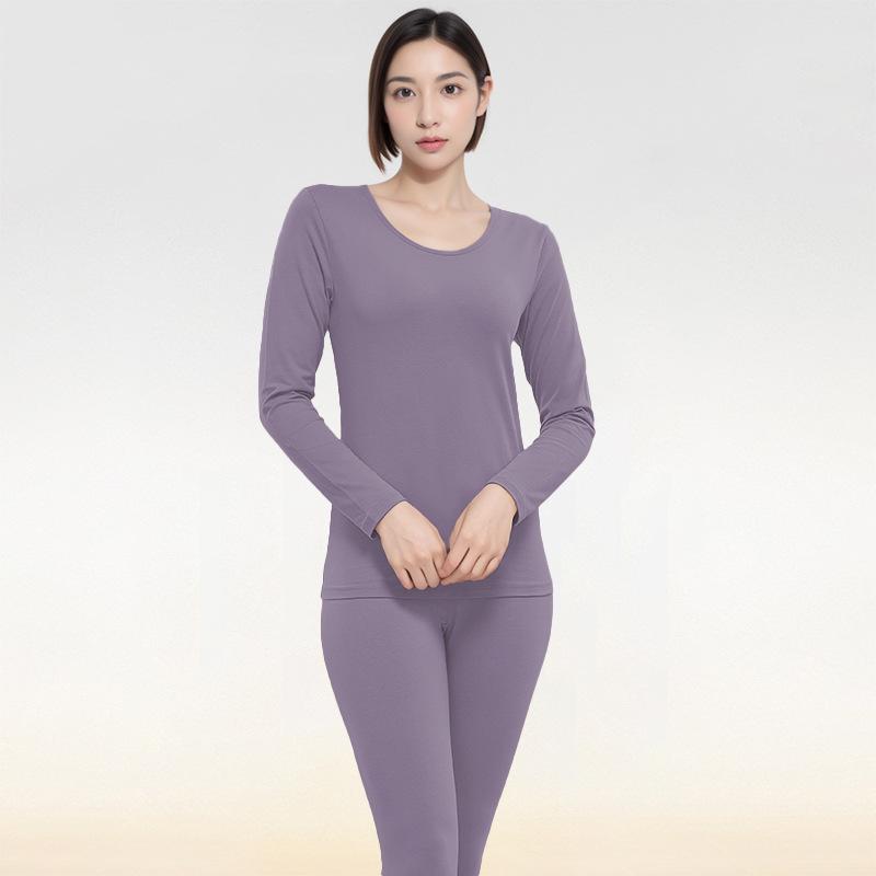

Women s Cotton Knit Autumn Underwear Set - Sweater & Pants XL (110-120 kg)
