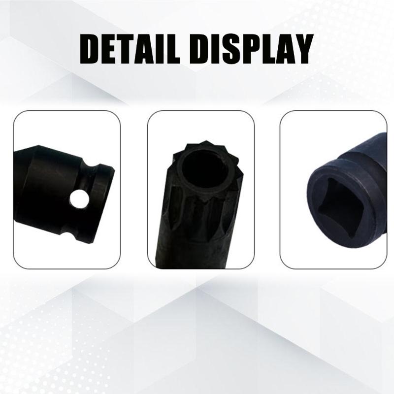 Reinforced Steel Hexagonal Bit Magnetic Driver Attachment for Mechanical Tool Motorcycle Maintenance Automotive Repair