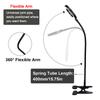 NEWACALOX 3X Magnifying Glass with Light Flexible Gooseneck Magnifying Lamp 3 Color Modes Stepless Dimmable Lighted Magnifier