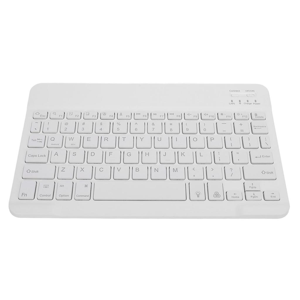 Portable Keyboard Bluetooth Wireless Rechargeable RGB Backlit 10 Inch Ultra Slim Ergonomic Keyboard