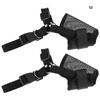 2Pcs Pet Anti Bite Mesh Dogs Muzzles Pet Mouth Cover Anti Breakout Anti Shedding Black(M )