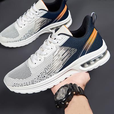 Men 'S Casual Shoes Fashion Sneakers Summer Mesh Fly Woven Breathable Tennis Non -Slip Running Elastic Comfortable Male Shoes