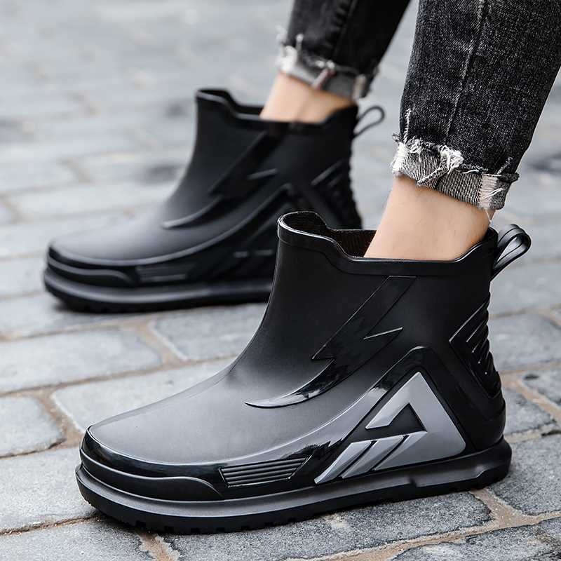 Rain Shoes Men's 2025 Summer New Men's Trend Versatile Outdoor Leisure Sports Wear-resistant Couple Fishing Shoes