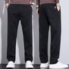 Mens Lyocell Straight Loose Elastic Waist Jeans Spring Autumn Winter Fashion Brand Comfortable Versatile Pants Plus Size 5XL