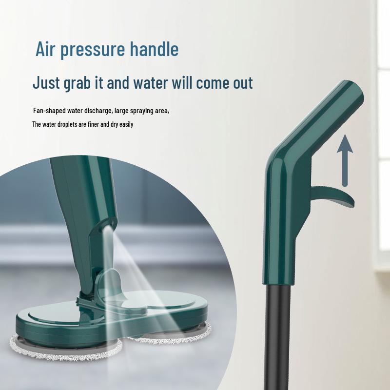 Wireless USB Rechargeable Floor Scrubber with Spray, Humidification, and Electric Mop Function