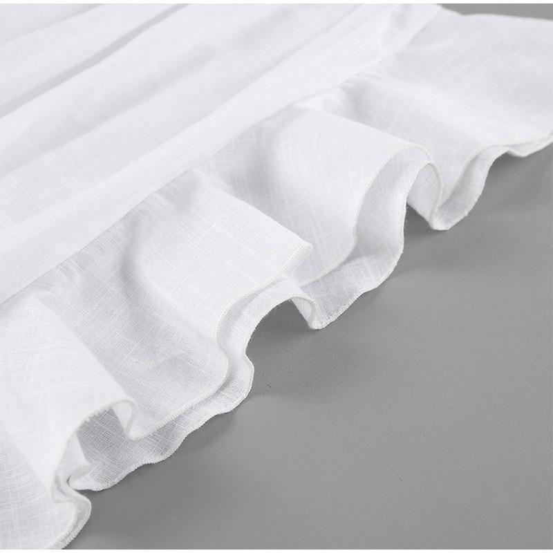 White Ruffled Fashion Mini Dress Women's Patchwork V-Neck Elegant High Waist Pleated Party Dress Female Y2k Bodycon Dresses