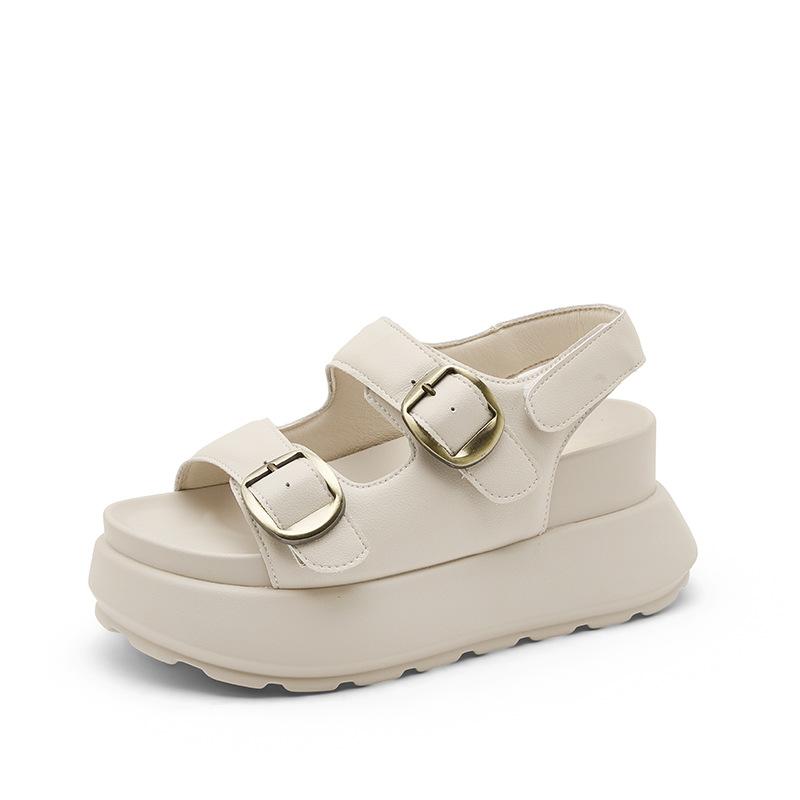Numero articolo Muffin suola spessa rialzata cm sandali da donna estate nuovo versatile semplice e comodo open toe