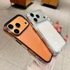 HD Transparent Acrylic Hard Phone Case For iPhone 17 16 15 14 13 Pro Max With Metal Button Armor Shockproof Bumper Cover