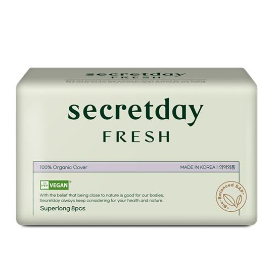 

Secret Day Fresh 6 видов (Длинный вкладыш/Маленький/Средний/Большой/Супердлинный/Для ночного ношения) Super Long Overnight 8P